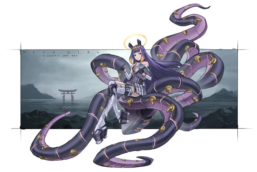 ninomae ina'nis (hololive and 1 more) drawn by zen_(jirakun)