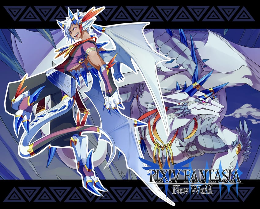 pixiv fantasia and 1 more drawn by ketaru