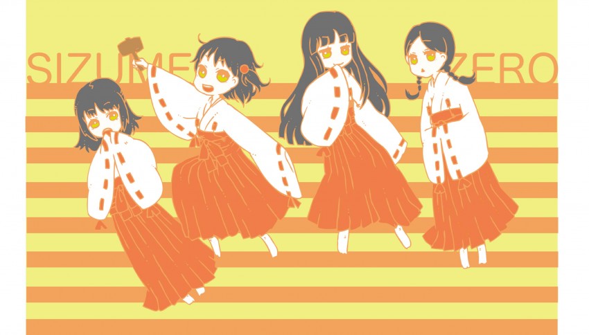 kuze hisame, kuze amane, kuze minamo, and kuze shigure (fatal frame and 1 more) drawn by haro-ru