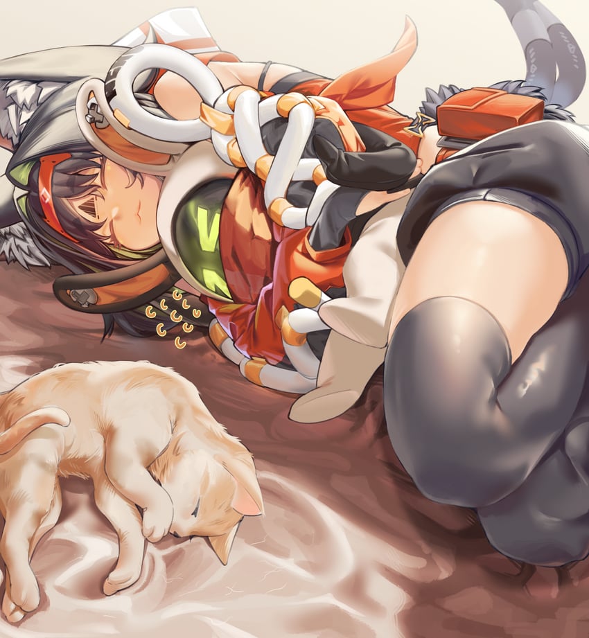 eous and nekomiya mana (zenless zone zero) drawn by kawaiihusky