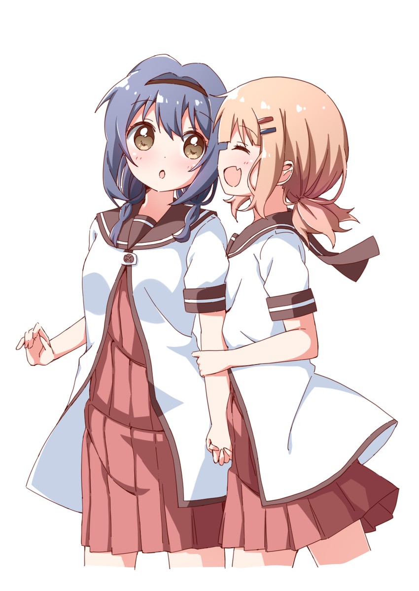 oomuro sakurako and furutani himawari (yuruyuri) drawn by haru_(konomi_150)