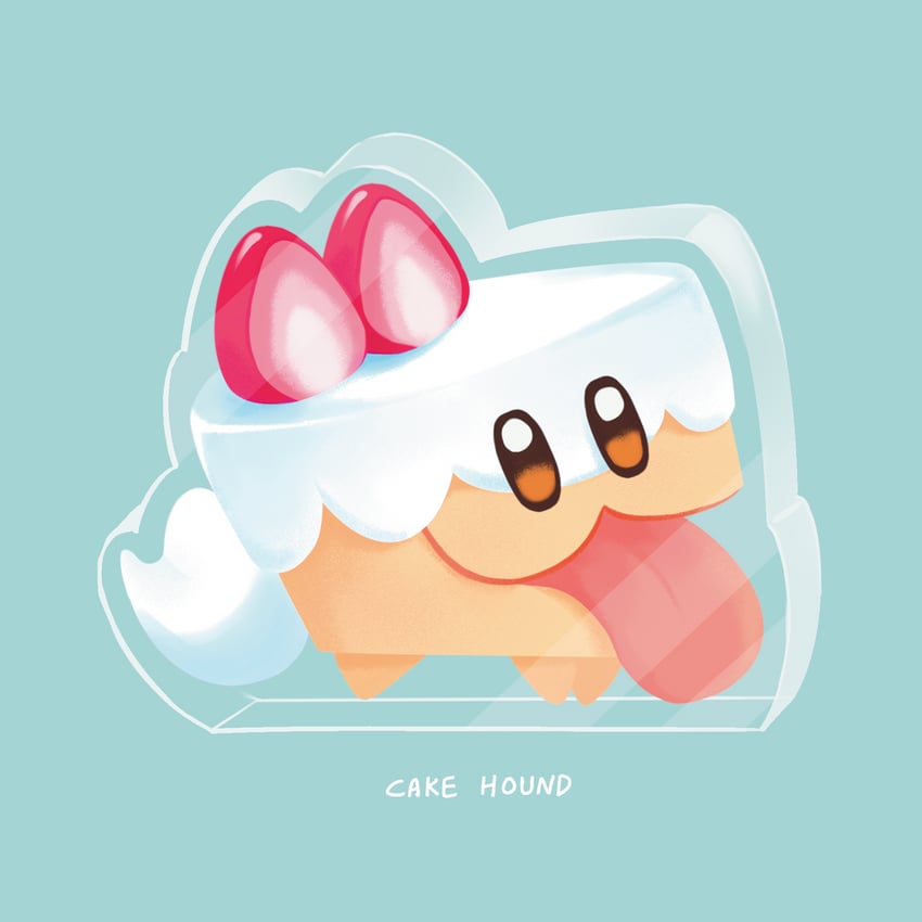 cake hound and cream cake hound (cookie run and 1 more) drawn by foggymissing