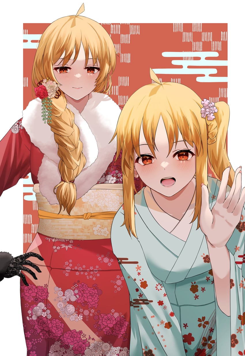 ijichi nijika and ijichi seika (bocchi the rock!) drawn by bureoeve
