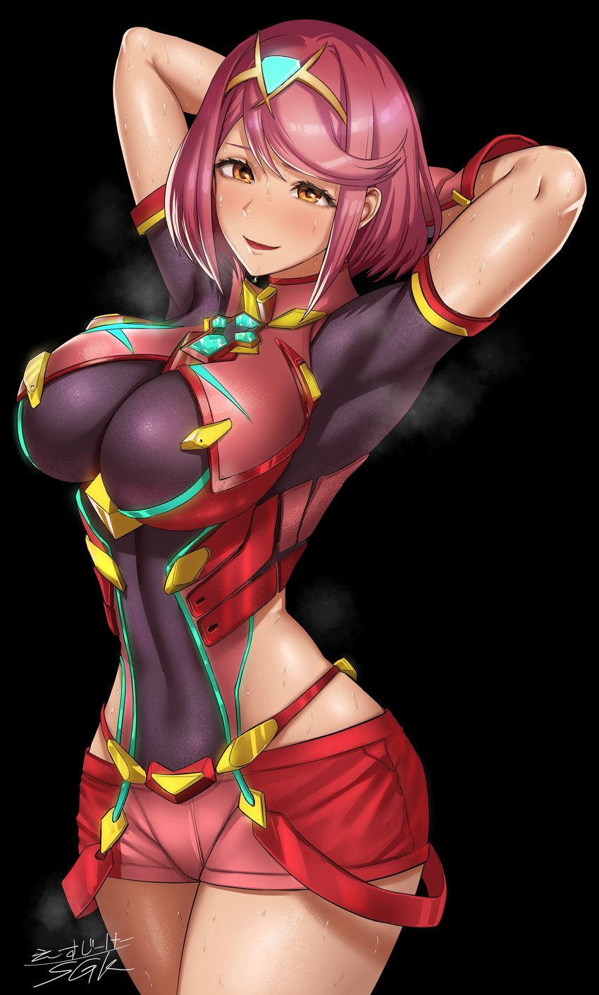 pyra (xenoblade chronicles and 1 more) drawn by sgk