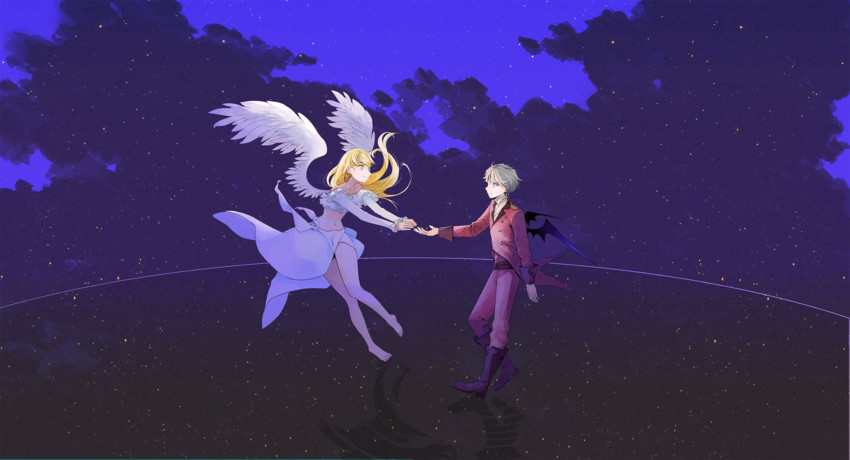 slaine troyard and asseylum vers allusia (aldnoah.zero) drawn by cosmosbird_az