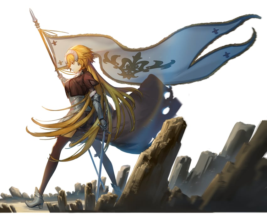 jeanne d'arc (fate and 2 more) drawn by ashorz