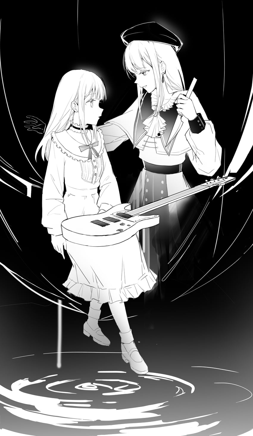 wakaba mutsumi and mortis (bang dream! and 1 more) drawn by yanque