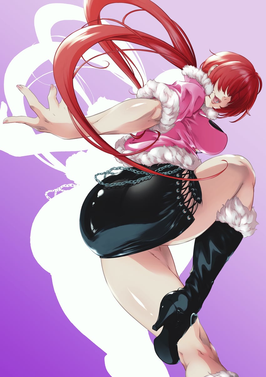 shermie (the king of fighters and 1 more) drawn by kyuugata