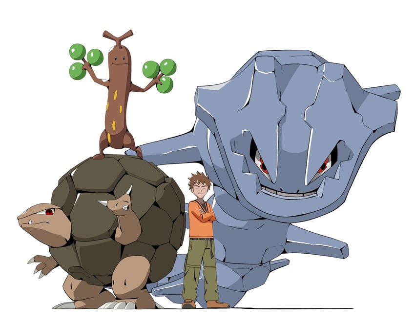 brock, steelix, sudowoodo, and golem (pokemon and 1 more) drawn by psaber97
