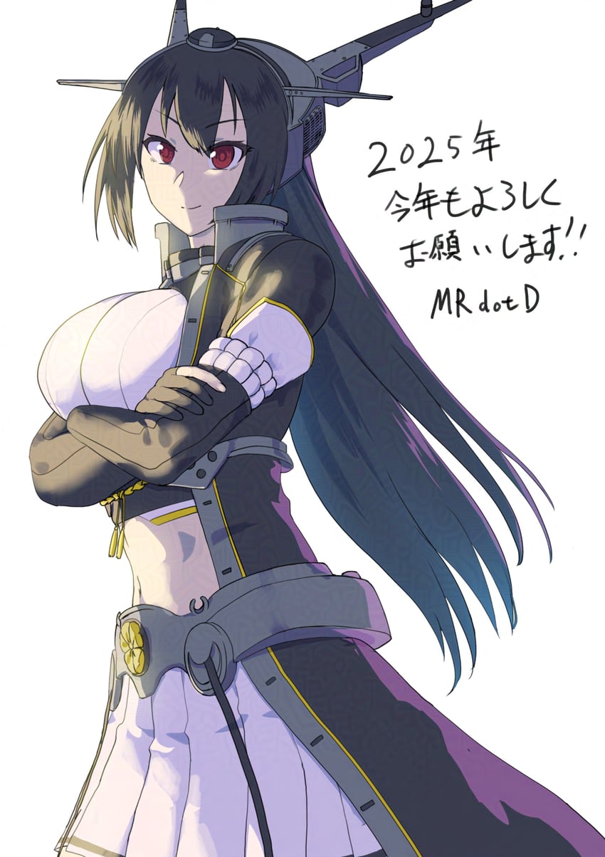 nagato and nagato kai ni (kantai collection) drawn by mrdotd