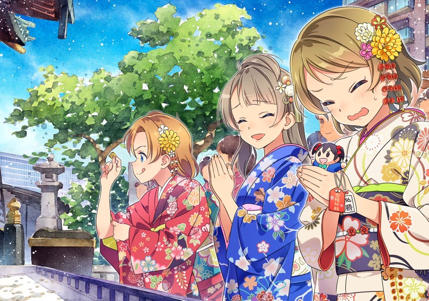 yazawa nico, minami kotori, kosaka honoka, and koizumi hanayo (love live! and 1 more) drawn by katoh_akatsuki