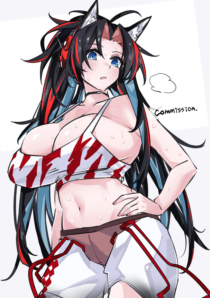 blaze (arknights and 1 more) drawn by yuteka_(yute_nut)