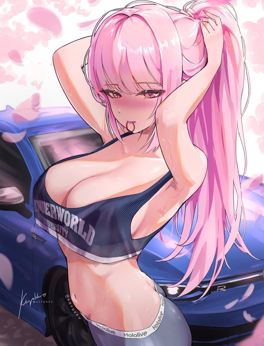 mori calliope (hololive and 1 more) drawn by keyokku