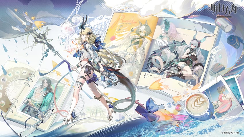 reed, typhon, reed the flame shadow, totter, and proviso (arknights)