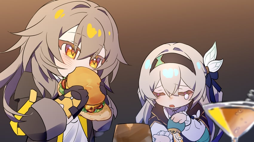 trailblazer, firefly, and stelle (honkai and 1 more) drawn by kylinleng