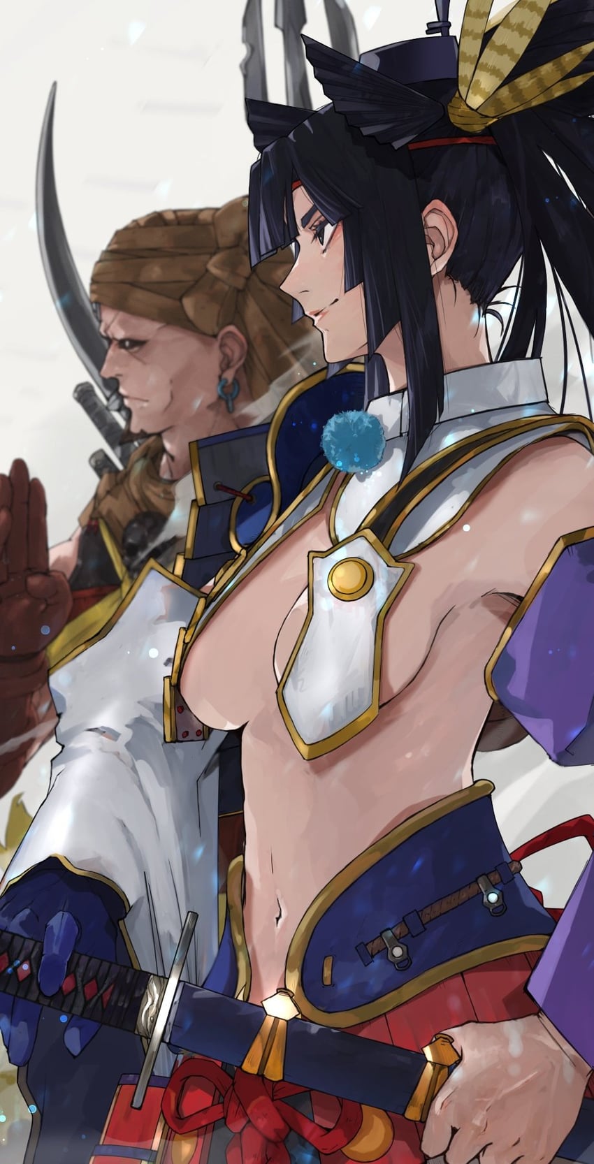 ushiwakamaru and musashibou benkei (fate and 1 more) drawn by neko_no_kedama