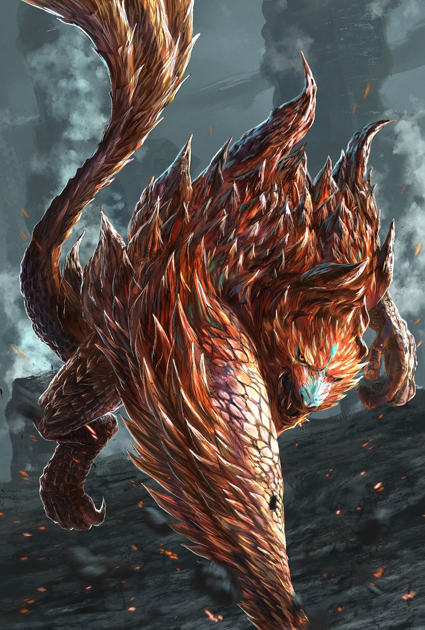 ajarakan (monster hunter and 1 more) drawn by bearluxe