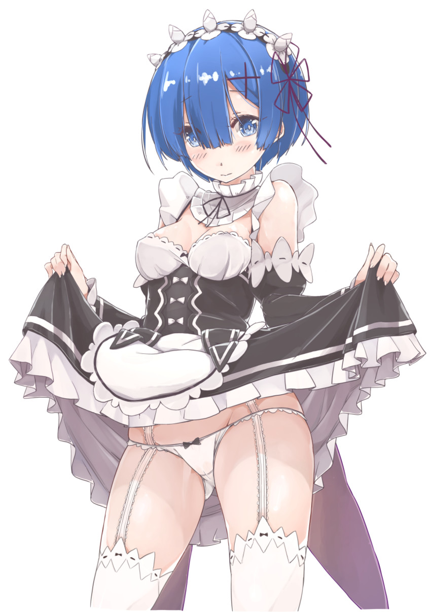 rem (re:zero kara hajimeru isekai seikatsu) drawn by musa_(feelingheart)