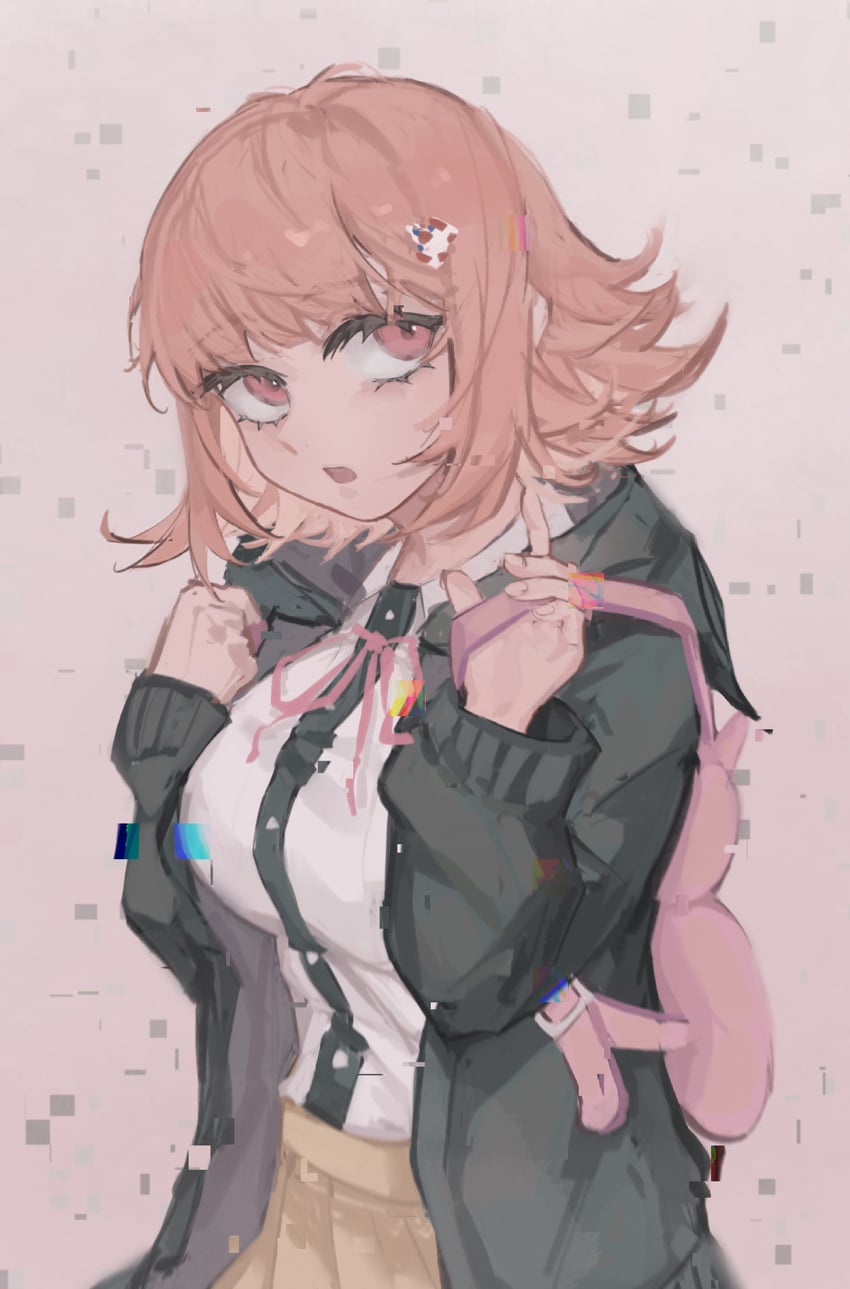 nanami chiaki (danganronpa and 2 more) drawn by halclock