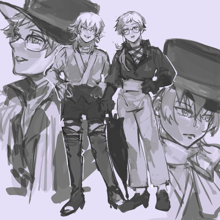 gavis bettel and bettel 2 (holostars and 1 more) drawn by tunainon