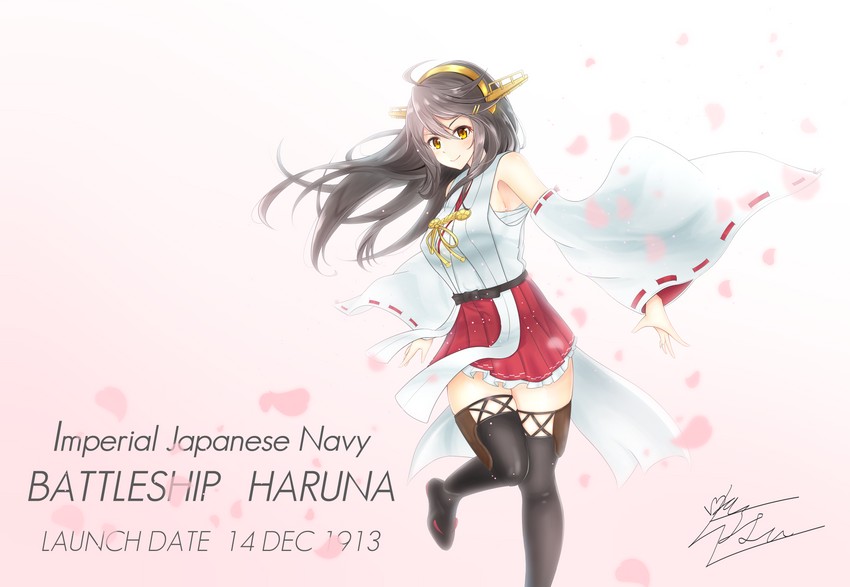 haruna and haruna kai ni (kantai collection) drawn by matsu_(matsubozu867)