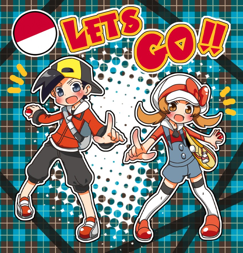 ethan and lyra (pokemon and 1 more) drawn by kurohagi_ryou