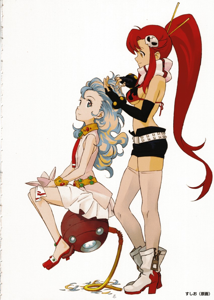yoko littner and nia teppelin (tengen toppa gurren lagann) drawn by sushio