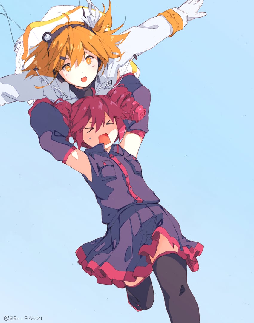 kasane teto and adachi rei (utau and 1 more) drawn by fuyuki_eru