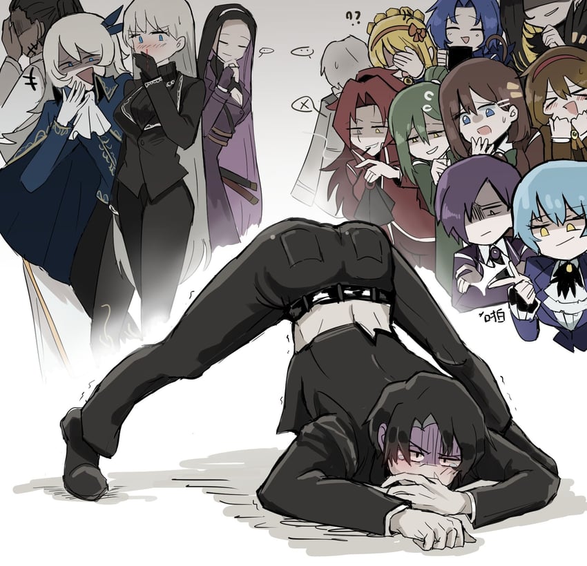 angela, roland, netzach, binah, hod, and 10 more (project moon and 1 more) drawn by hillsbeichen