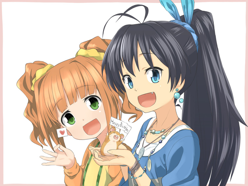 ganaha hibiki and takatsuki yayoi (idolmaster) drawn by sanjou_(weekly10)
