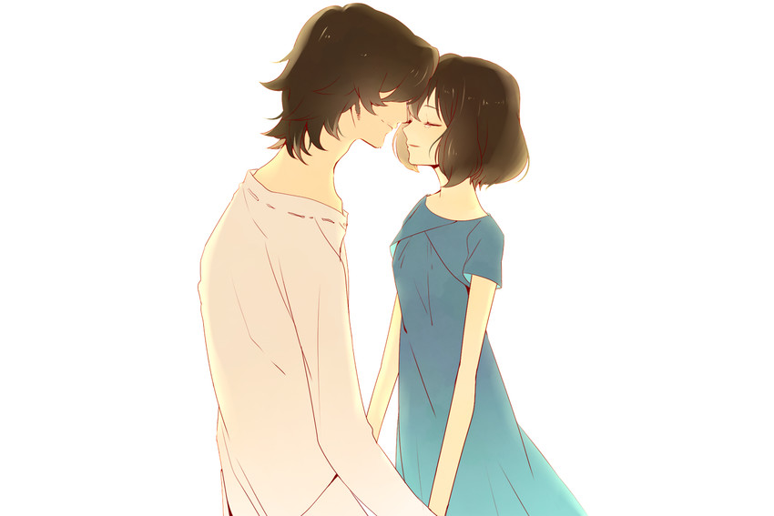 hana and ookami otoko (ookami kodomo no ame to yuki) drawn by komomo1214