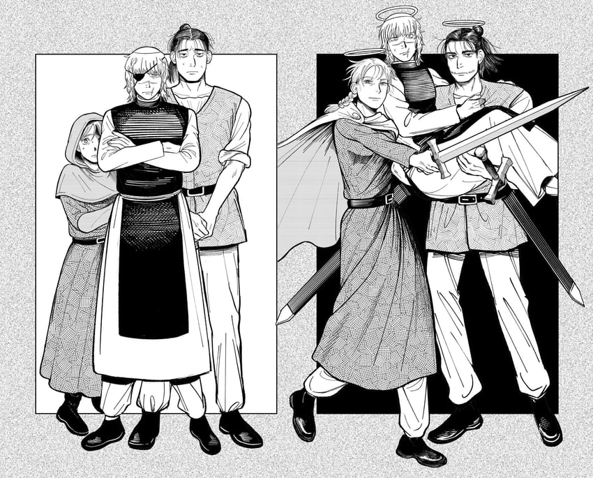 badeni, oczy, and jolenta (chi.: chikyuu no undou ni tsuite) drawn by irachi_hurachi