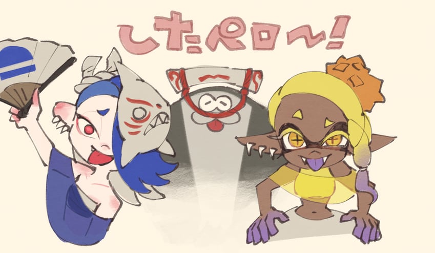 shiver, frye, and big man (splatoon and 1 more) drawn by ukata