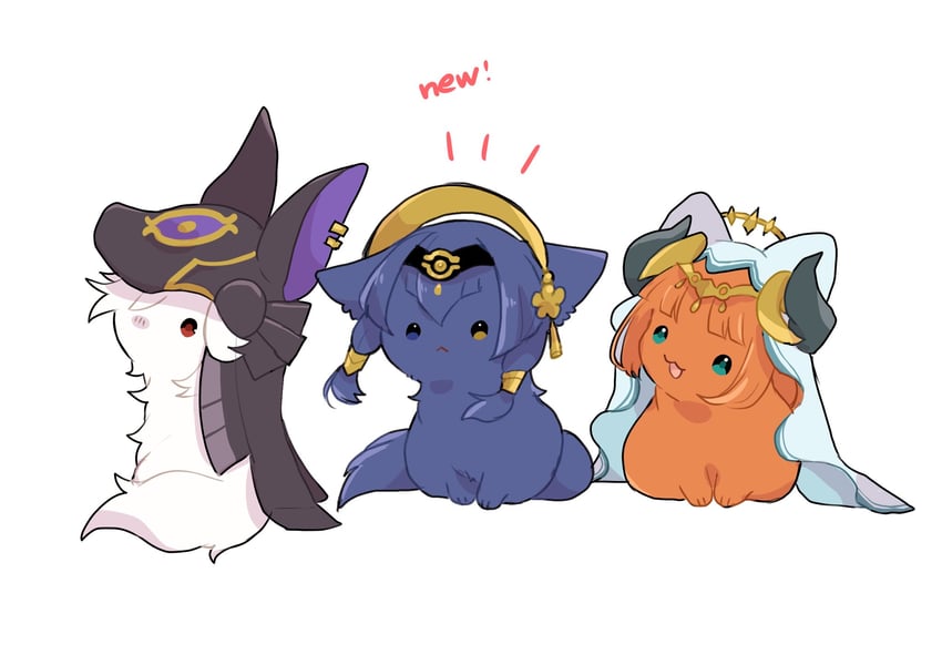 nilou, cyno, and candace (genshin impact) drawn by nasuka_gee