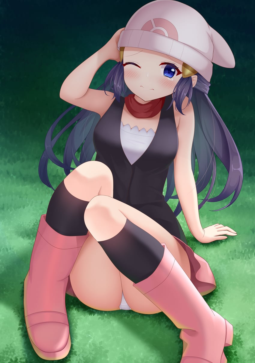 dawn (pokemon and 1 more) drawn by suigetsu_(watermoon-910)