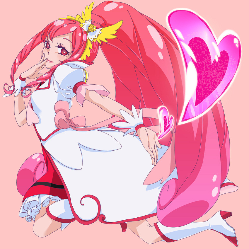 madoka aguri and cure ace (precure and 1 more) drawn by cacao_(99chocolove99)