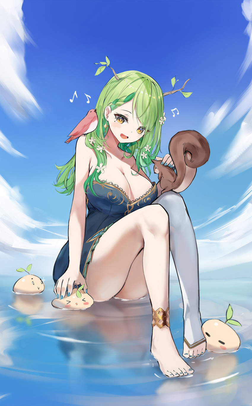 ceres fauna (hololive and 1 more) drawn by orobou