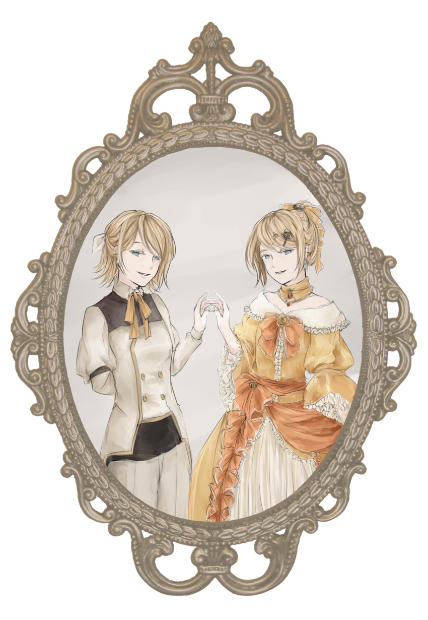 kagamine rin, riliane lucifen d'autriche, and lilith baldured (vocaloid and 3 more) drawn by matryoshka-ruth