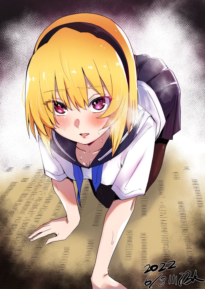 houjou satoko (higurashi no naku koro ni and 1 more) drawn by onuma_kuma