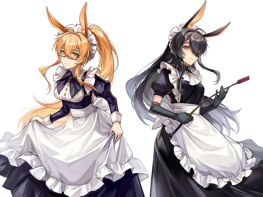 player character and sydney (degrees of lewdity) drawn by longyu