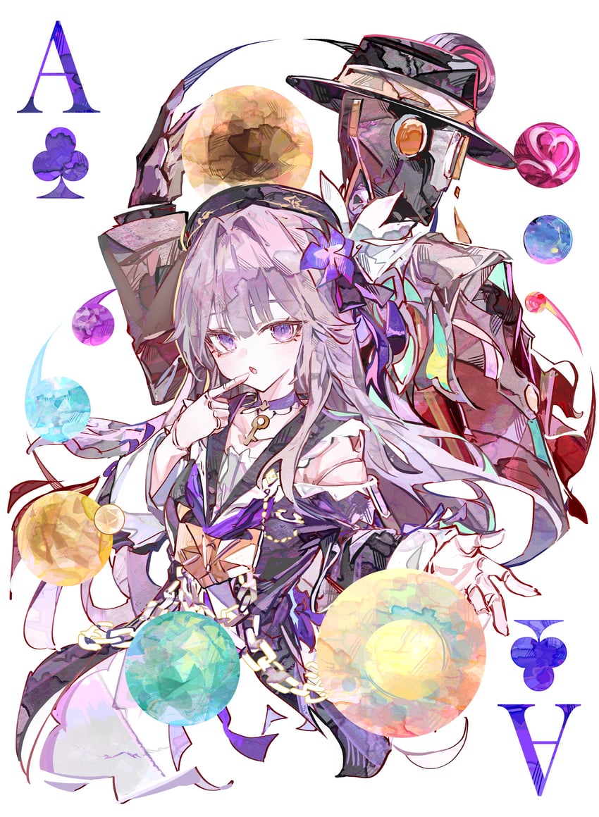 herta and screwllum (honkai and 1 more) drawn by cocoballking