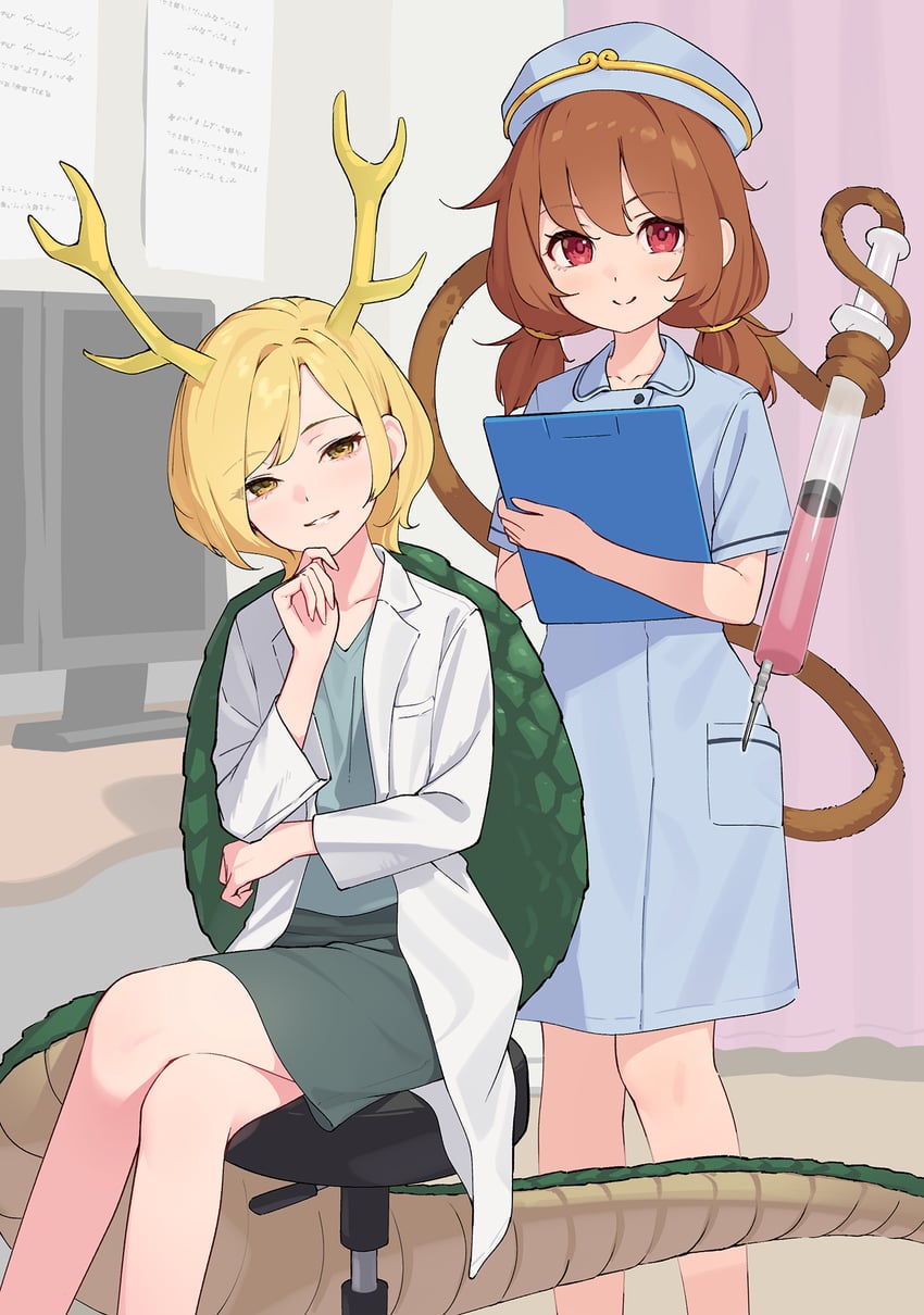 kicchou yachie and son biten (touhou) drawn by kanpa_(campagne_9)