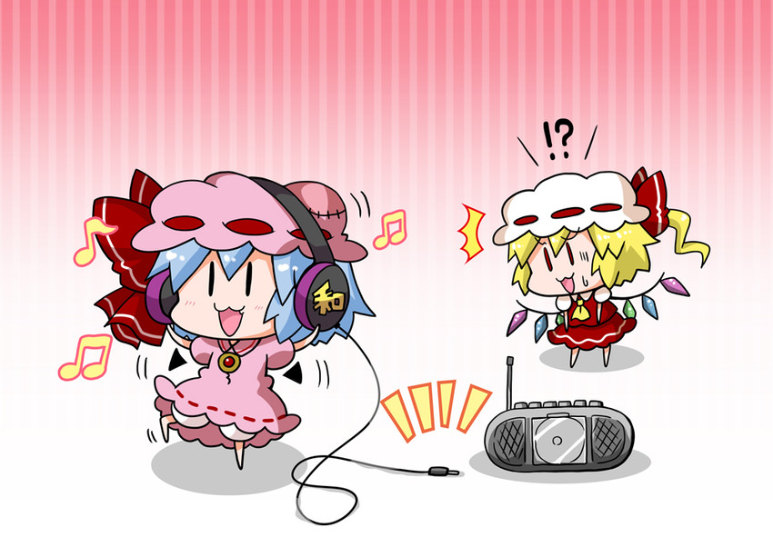 remilia scarlet and flandre scarlet (touhou) drawn by noai_nioshi