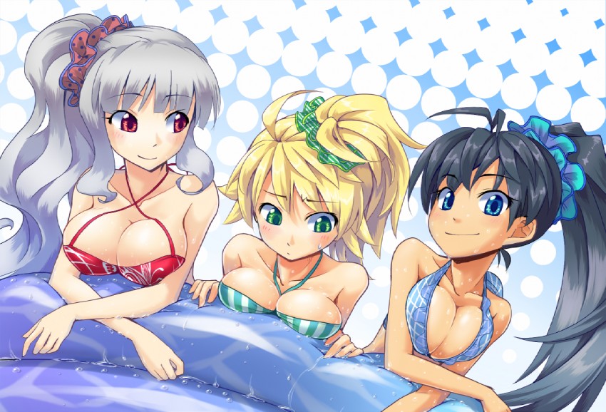 hoshii miki, shijou takane, and ganaha hibiki (idolmaster) drawn by hakkaku_shikimi