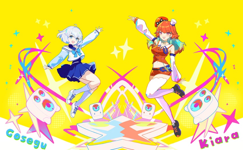 takanashi kiara and gosegu (hololive and 2 more) drawn by yangsongihand