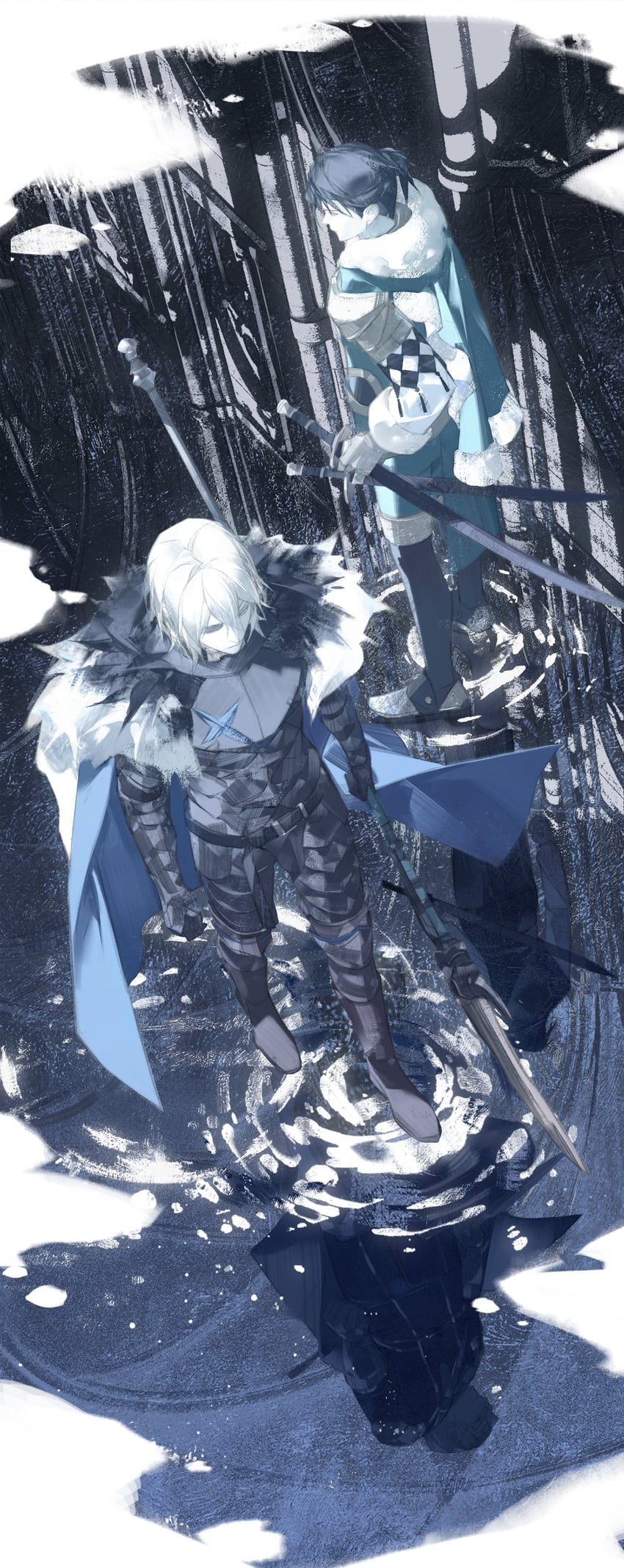 dimitri alexandre blaiddyd and felix hugo fraldarius (fire emblem and 1 more) drawn by lynnn28208524