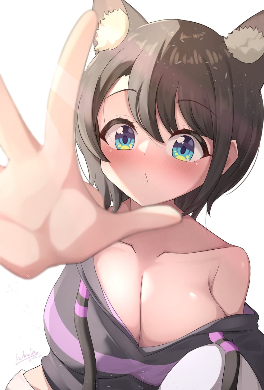 nekomata okayu and oozora subaru (hololive) drawn by hashira_14