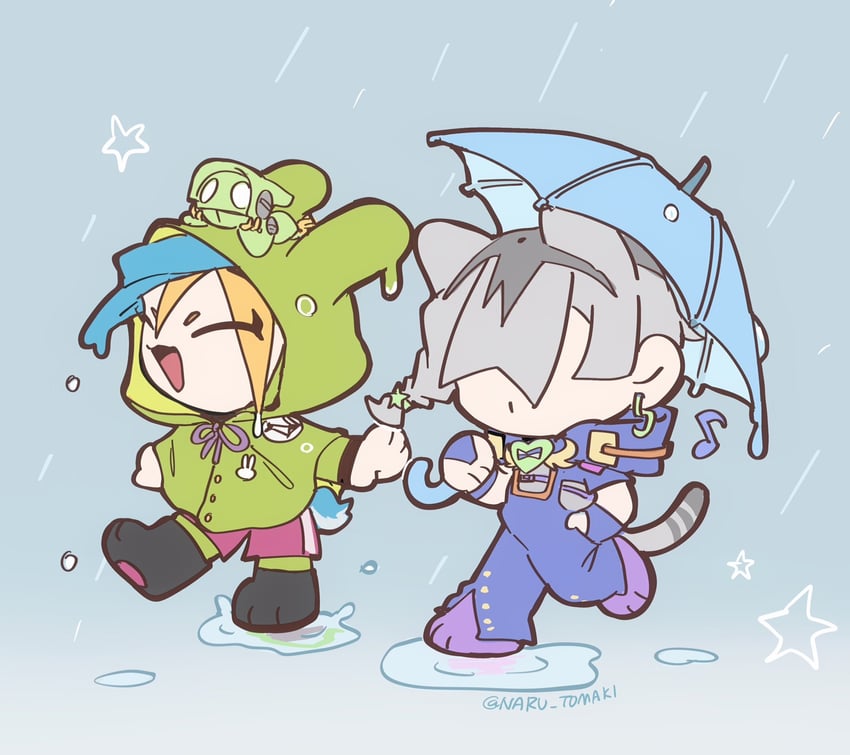 jodio joestar, usagi aloha'oe, and the matte kudasai (jojo no kimyou na bouken and 1 more) drawn by naru_tomaki
