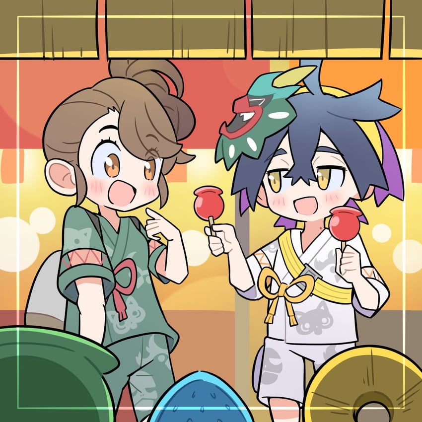 kieran and juliana (pokemon and 1 more) drawn by rgurei0529