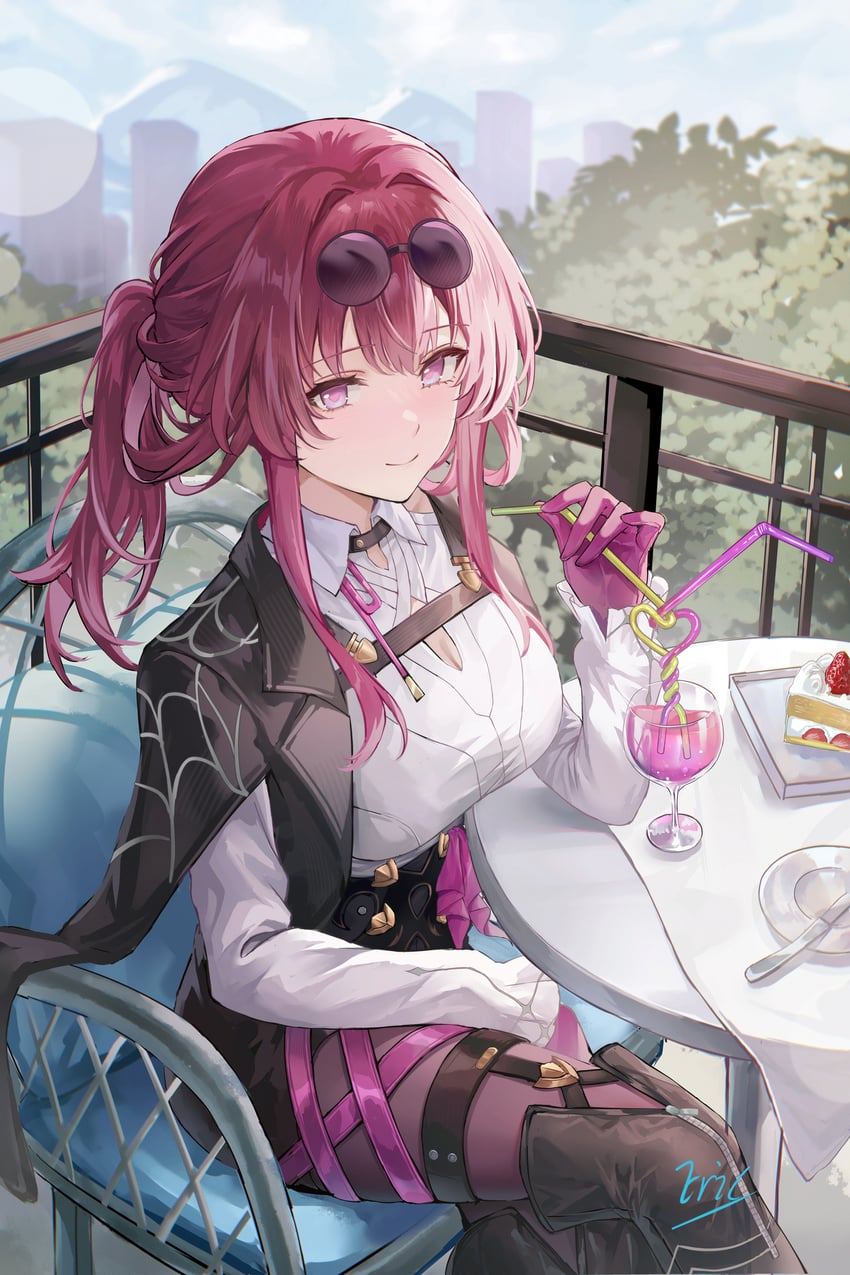 kafka (honkai and 1 more) drawn by eric_(tianqijiang)
